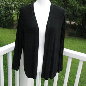 Chico's Travelers XL black jacket open front 3